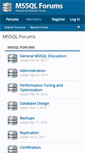 Mobile Screenshot of mssqlforums.com